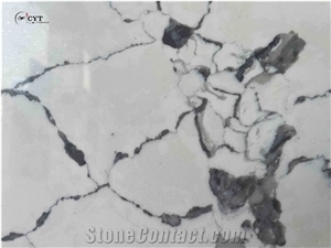 Dark Pattern 30Mm Quartz Stone Slabs For Wall Floor Tiles