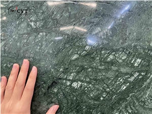 Green Color Pattern Marble Slab For Wall And Floor