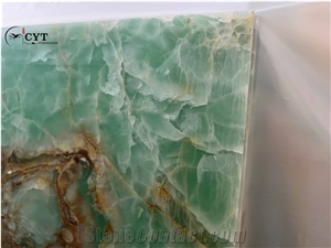 Jade Green Onyx Slabs For Wall And Floor Tiles