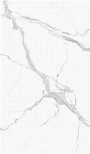 Artificial Calacatta White Porcelain Stone Slab For Wall