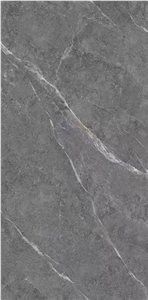 China Modern Grey Artificial Sintered Stone Slabs For Decors