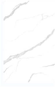 1600*3200MM GLOSSY FRAGRANT SNOW WHITE PORCELAIN SLAB