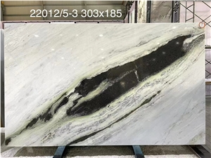 Classic Panda White Marble With Black Veins Slabs Tile
