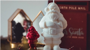 Winter Solace - Soy Wax Santa Claus Candle