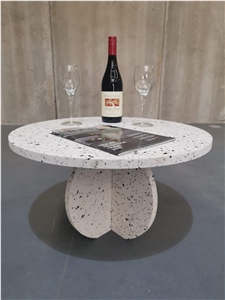 Terrazzo Circular Coffee - Side Table By Lisa Jennings