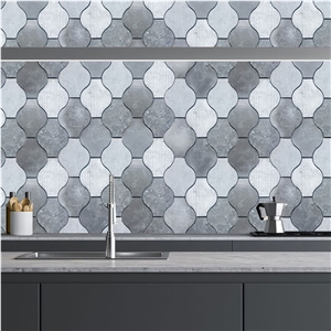 Ornament Milly Grey Marble Mosaic 12″ X 12″