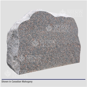 Canadian Mahogany Granite Boulder Marker