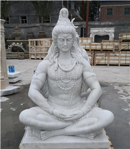 Carved Life Size Hindu God Statue Stone Lord Ganesha Statue