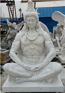 Carved Life Size Hindu God Statue Stone Lord Ganesha Statue