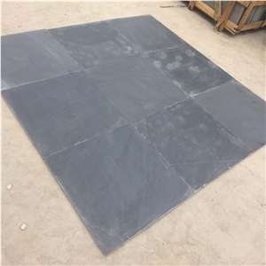 High Quality Natural Black Slate Flooring Tiles