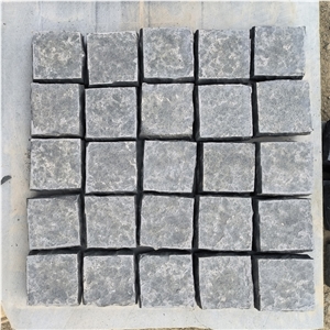 Landscape  Square Mongolia Black Granite Cube Garden Stone