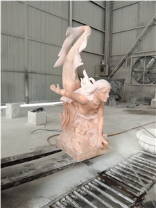 Life Size Natural Stone White Marble Statues Of Naked Women
