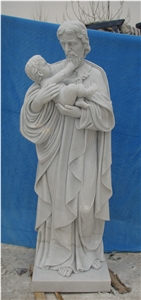 Wholesale White Marble Mary Catholic Religious Statues