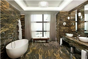 Nero Port Laurent Marble Bathroom Design