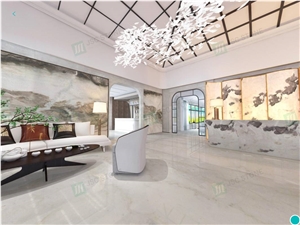 Luxury Stone White Jade Onyx For Wall Decoration