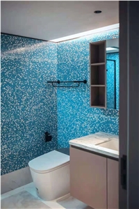 Artificial Stone Bathroom Floor Wall Cladding Terrazzo Tile
