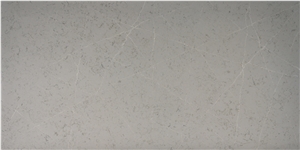 Grey Color White Veins Big Slab Artificial Quartz Stone Slab