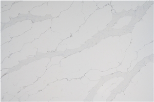 Popular White Gray Grey Color Natural Quartz Stone Slab