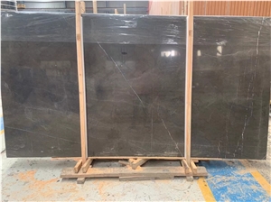 Hot Sell Natural Grey Brown Marble Looks Stone Polished