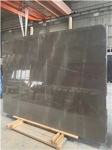 Hot Sell Natural Grey Brown Marble Looks Stone Polished
