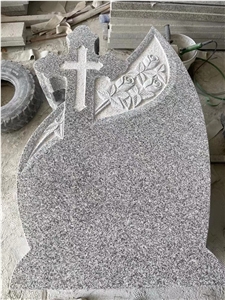 Tombstone Dark Grey Granite Headstone