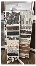 Mosaic Tile Sliding Display Rack Rotatable