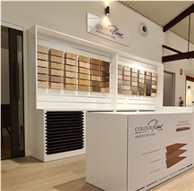 Showroom Display Cabinet For Flooring Sample Displays