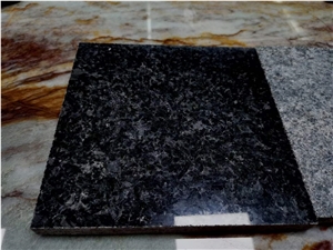 Angola Black Granite Polished Wall Slabs & Floor Tiles