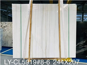 China Star White Marble Polished Big Slabs