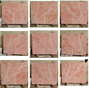 Iran Pink Onyx Polished Wall Cladding Slabs