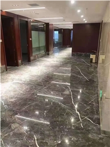 Turkey Star Yao Grey Marble Polished Floor Tiles