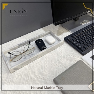 UNION DECO Marble Tray For Dresser