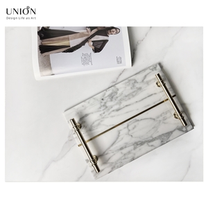 UNION DECO Natural Stone Tray Plate Holder For Tissues