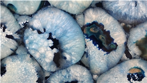 Agate Blue Giant Semiprecious Stone Slabs