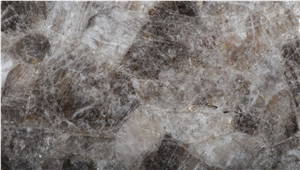 Dark Smoky Quartz Semiprecious Stone Slabs