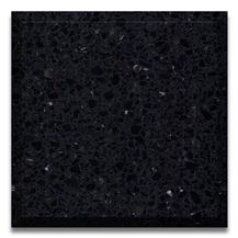 China Black Color Artificial Stone Precast Terrazzo Slabs