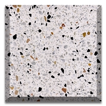 Top Quality Artificial Stone White Color Terrazzo Slabs