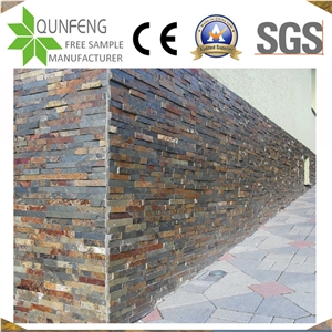 High Quality Brown Rusty Slate Stacked Stone For Ledger