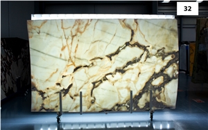 Dover White Marble Slabs, 2 Cm, Bookmatch