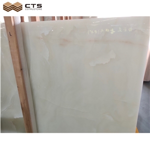 Pure White Pervious Light Onyx For Wall Waterproof Composite