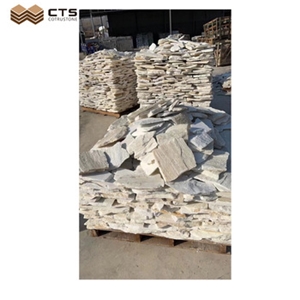 White Crystal Wall Cladding Slate Natural Stone For Outdoor