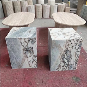 Beige Travertine Home Decor Stone Tables Coffee Table