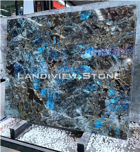 Blue River Labradorite Lemurian Blue Granite Slabs
