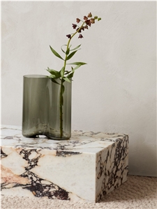 Calacatta Viola Marble Low Plinth Coffee Side Table