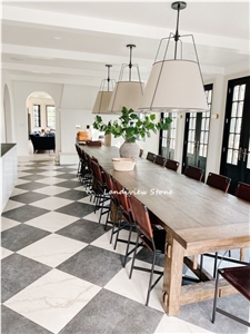 Cinderella Grey Marble Tumbled Tiles Antique Flooring Design