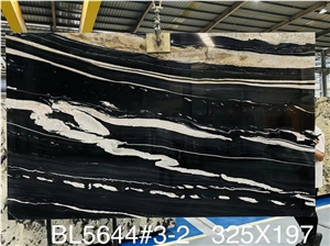 Exotic Brazil Black Horse Granite Slabs For Kitchen Island