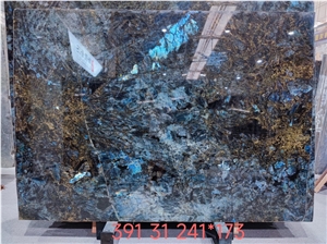 Madagascar Lumurian Labradorite Blue Granite Slabs