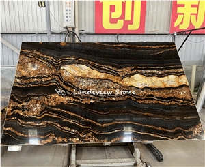 Magma Glod Granite For Wall And Flooring Panels