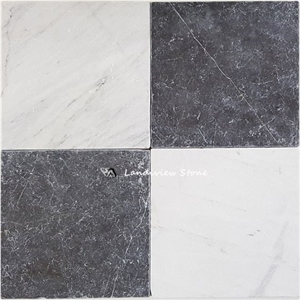 Tumbled Carrara White Marble Flooring Tiles