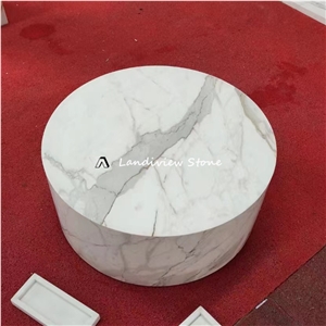 White Marble Side Table Coffee Table